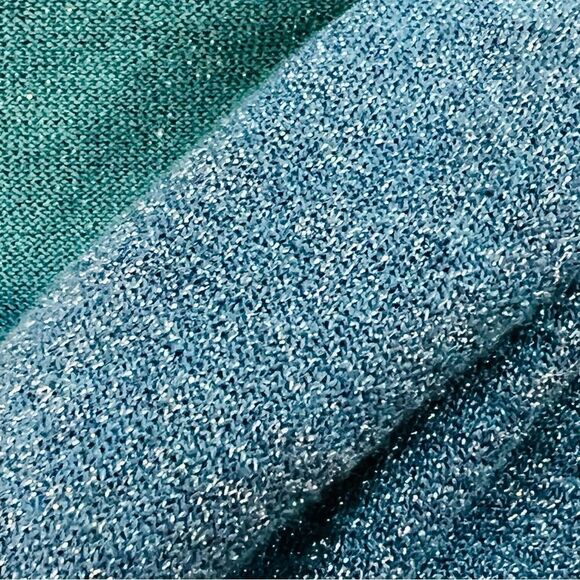 TALBOTS Marine Blue Metallic Cardigan - Picture 6 of 8